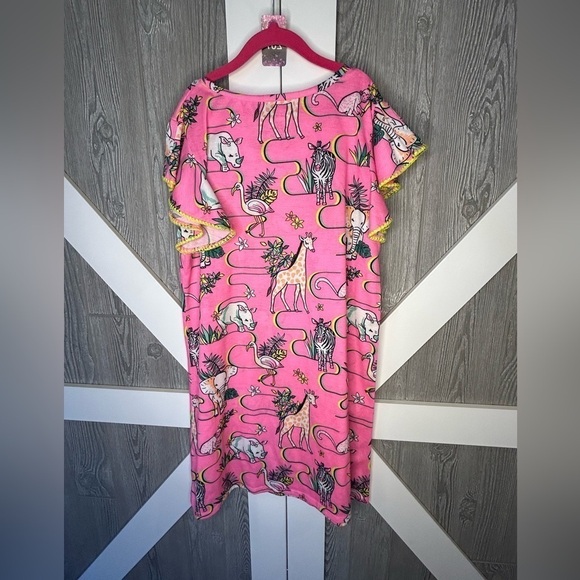 237. Girls Cat And Jack Animal Print Nightgown Sleepwear XL - Picture 3 of 3